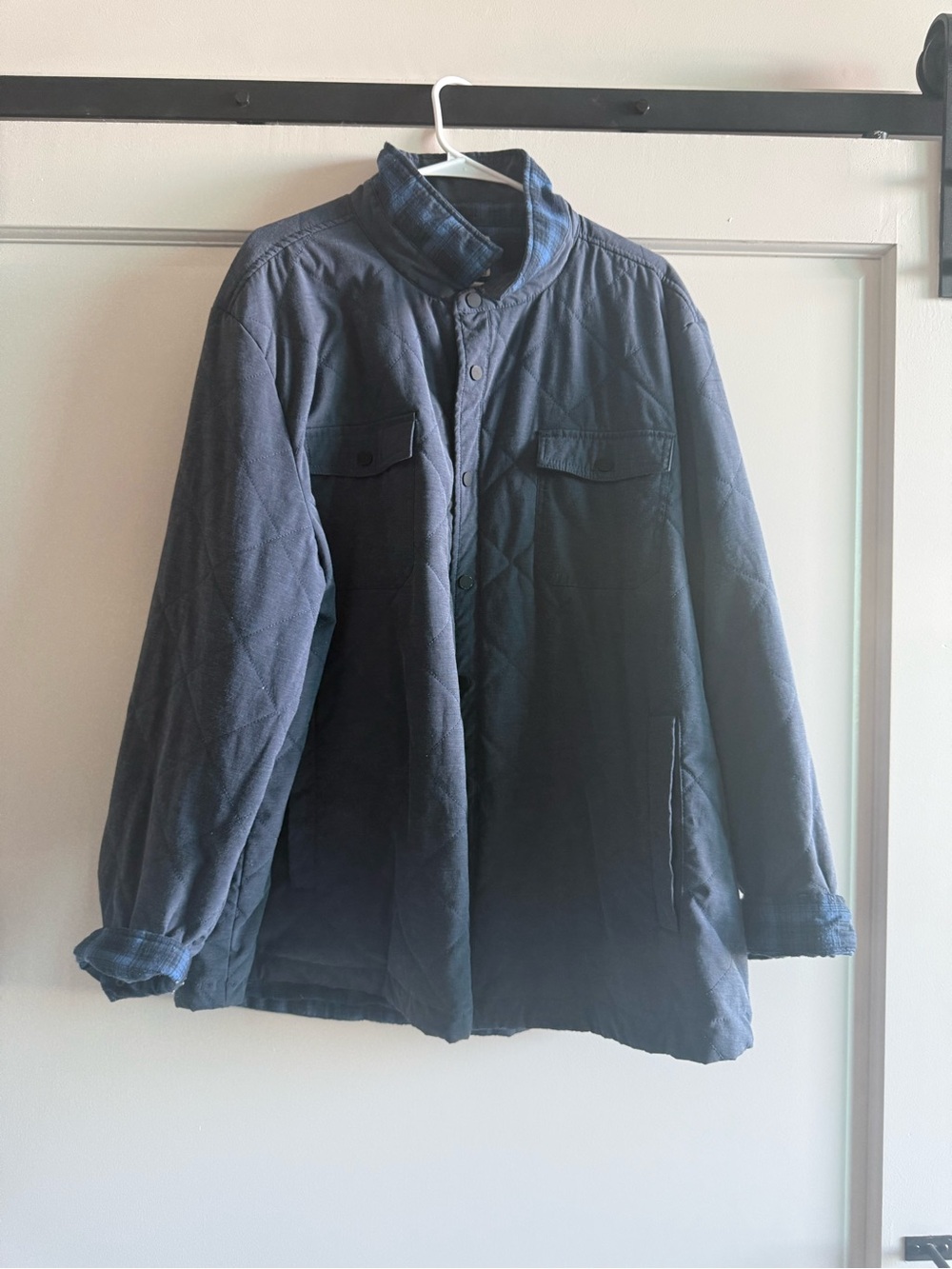 Men's Navy Quilted Jacket